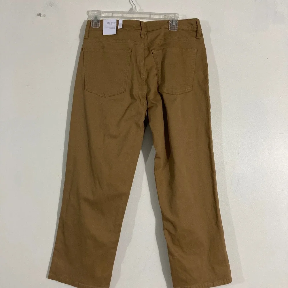 STS Blue Faye Crop Wide Leg‎ Jeans Womens 31 Brown New High Rise Faye Crop Pants